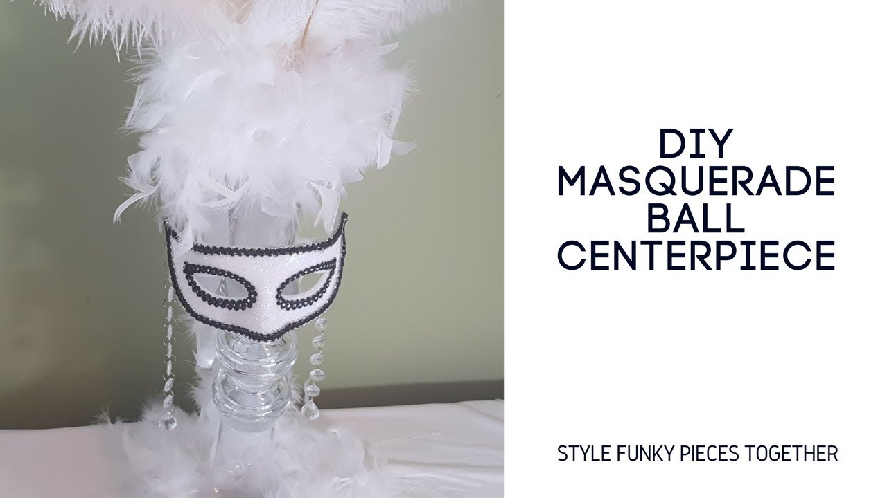 DIY Masquerade Ball Themed Centerpiece
