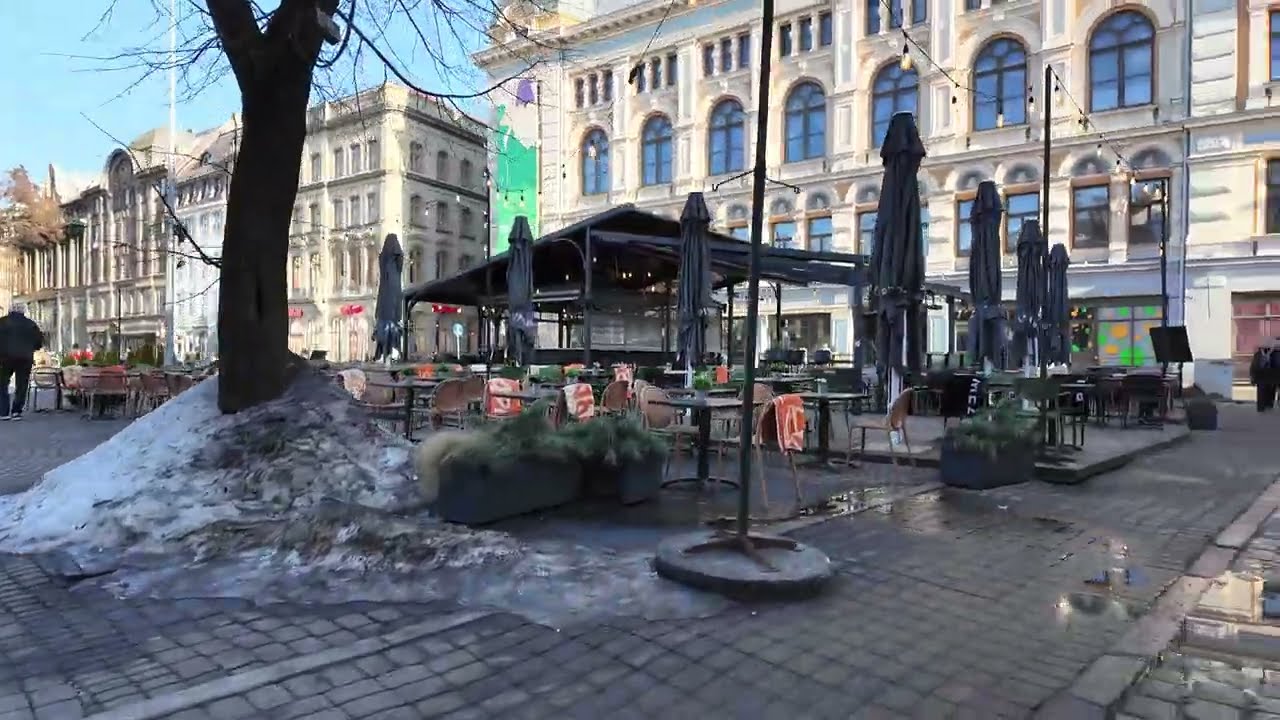 Riga in Spring - Relax and walk with me on a sunny afternoon in Old Town Riga, Latvia