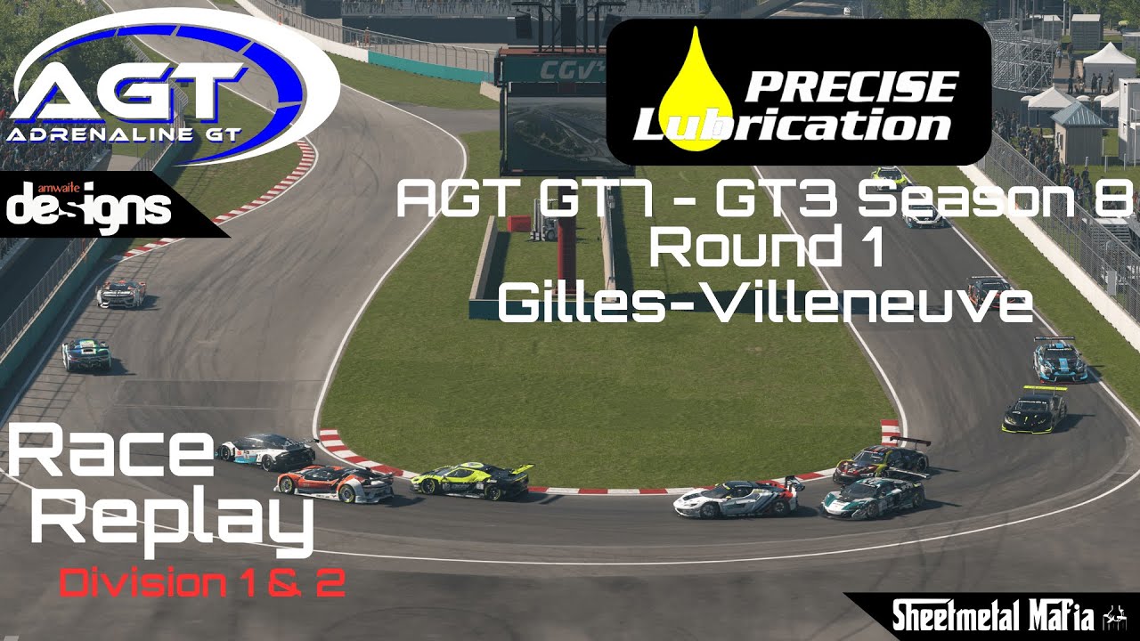 AGT GT7 - GT3 Season 8 - Round 1 - Gilles Villeneuve - Div 1 & 2