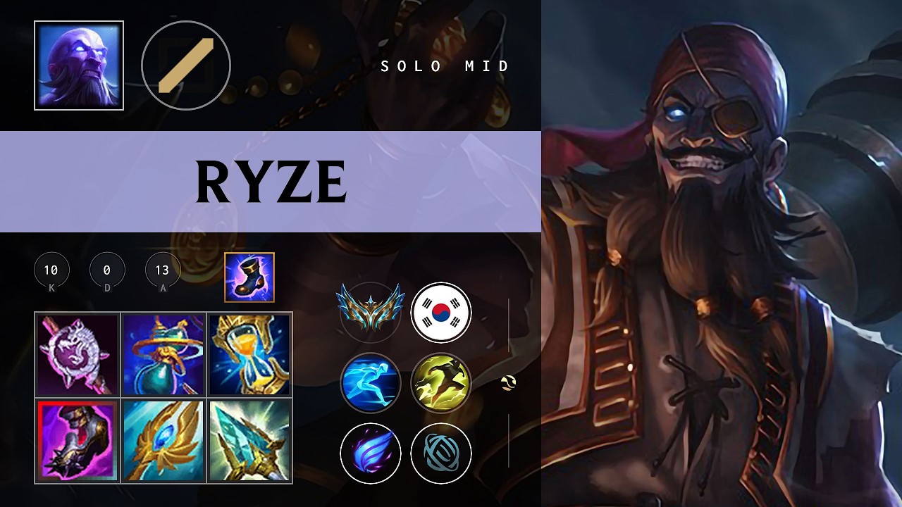 Ryze Mid vs Talon - KR Challenger Patch 26.08