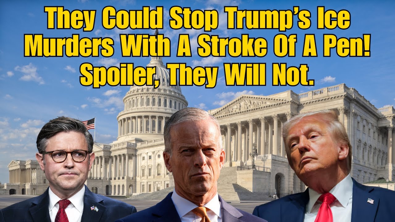 Coffee With Texas Paul!  ICE Murders Could Be Stopped With A Stroke Of Thune's & Johnson's Pen!