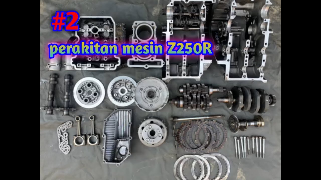 #02.merakit mesin kawasaki  Z250 2 silinder#ninja #2silinder #tutorial #tips #motorcycle