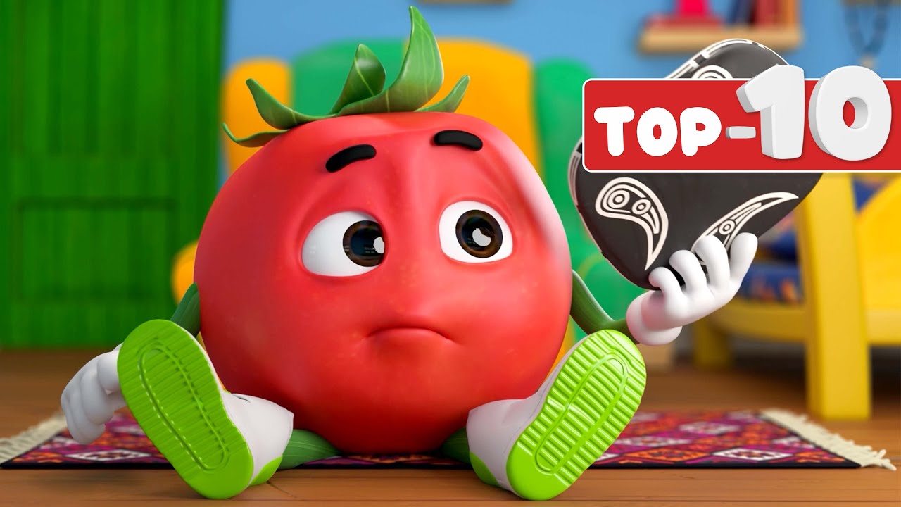 🍅 Pomidor Do'ppi | TOP-10 kuzning qismlar | Bolalar uchun multfilm