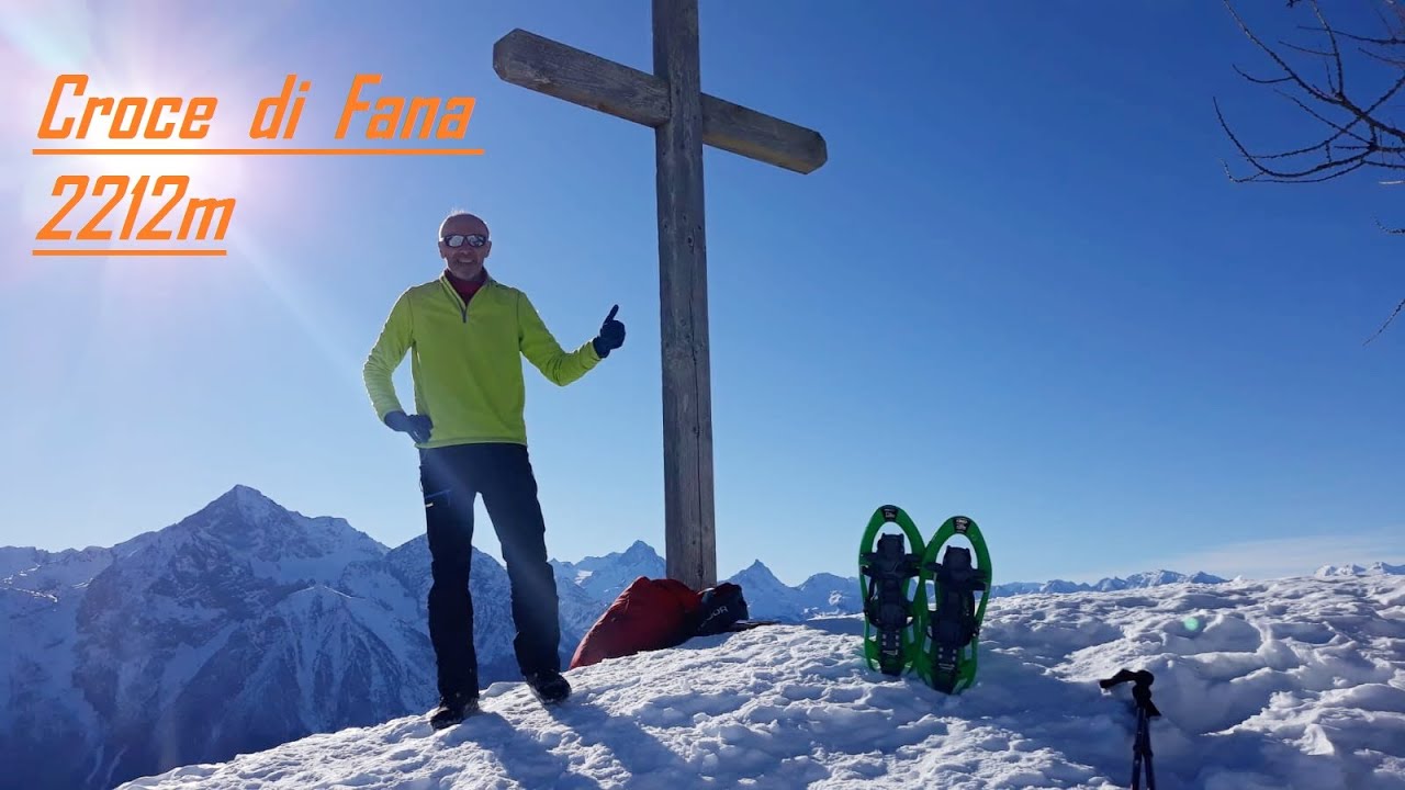 Croce di Fana 2212m cresta 2265m Valle d'Aosta (AO) 11 Gennaio 2020