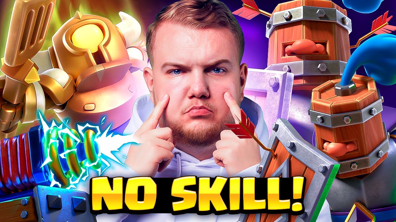 I TESTED THE MOST NO SKILL DECKS IN CLASH ROYALE