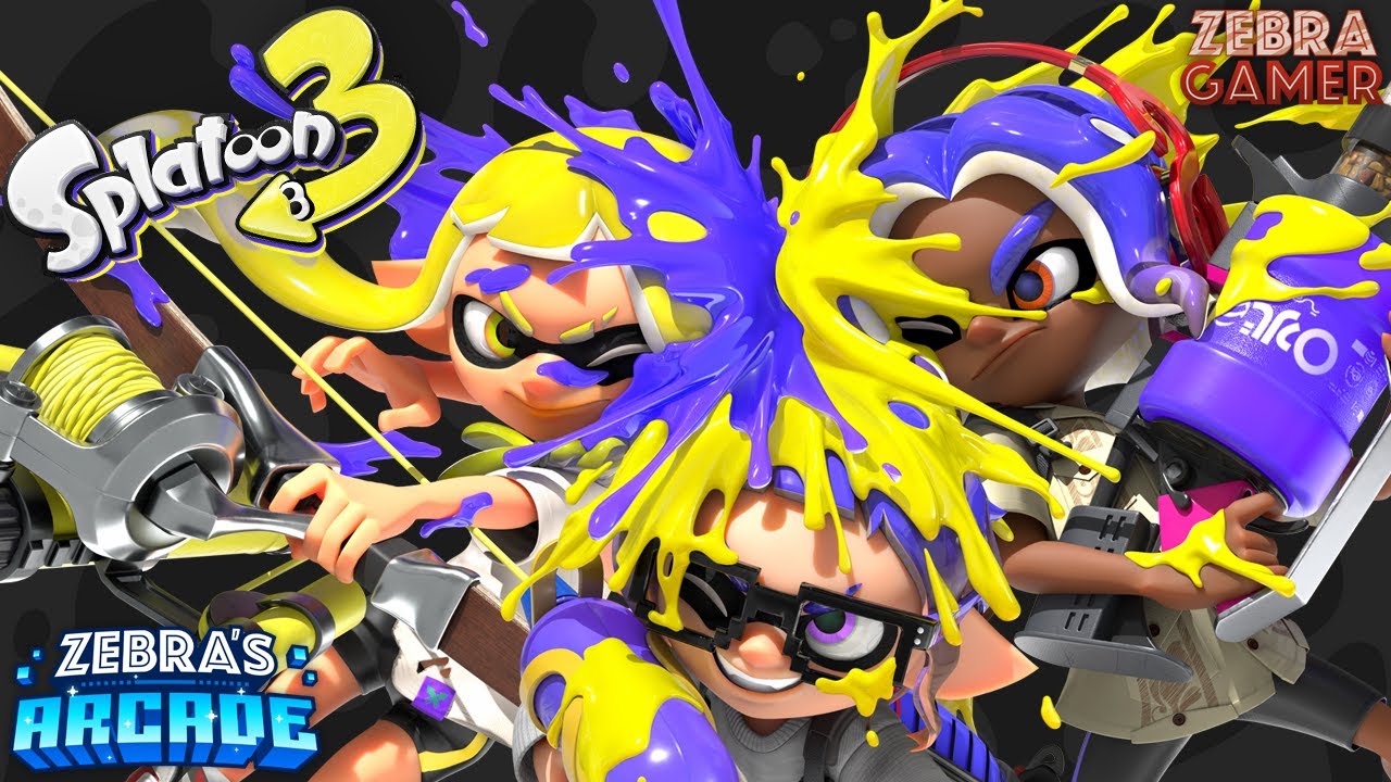 Splatoon 3 Splatfest World Premiere Gameplay - Zebra's Arcade!