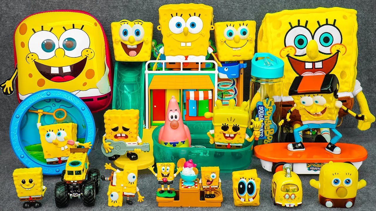 🥰Spongebob ASMR🥰Satisfying Unboxing Spongebob's Playground toy set,스폰지밥의 놀이터 장난감 세트