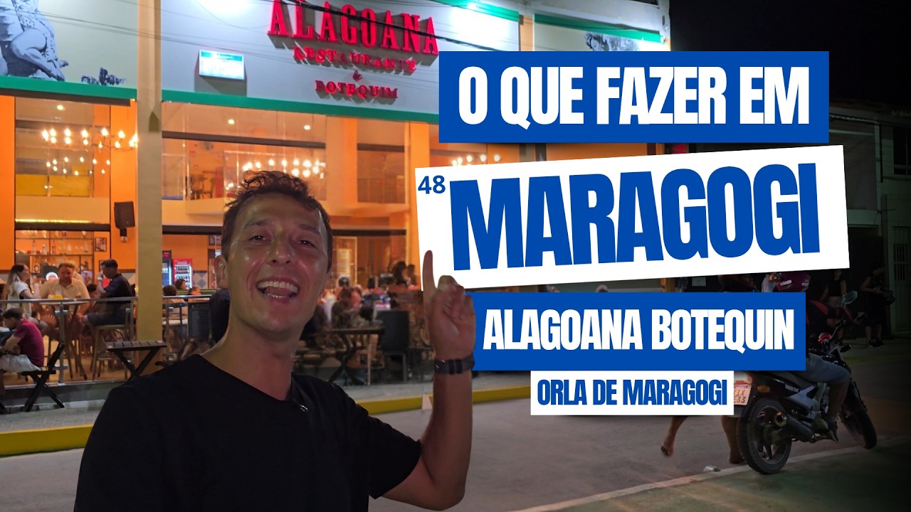 Restaurante Alagoana Botequim na orla de Maragogi - Onde comer no centro de Maragogi?
