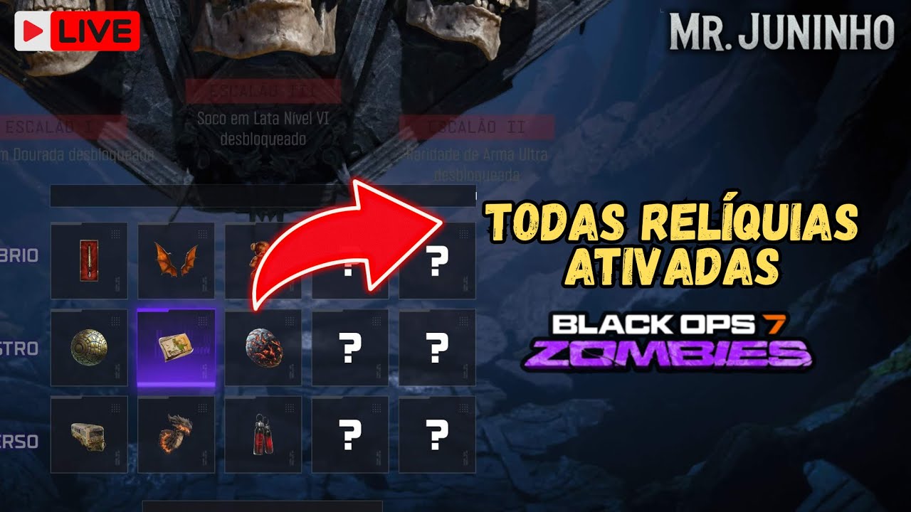 🔴 BO7 Zombies | Todas Relíquias Ativadas | Dark Ops Round 50