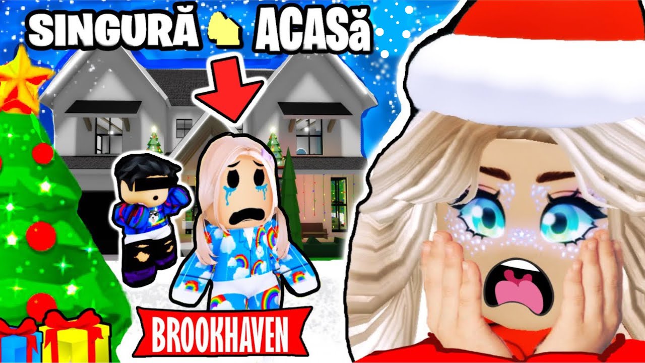 SINGURĂ ACASĂ de CRĂCIUN in BROOKHAVEN ROBLOX!