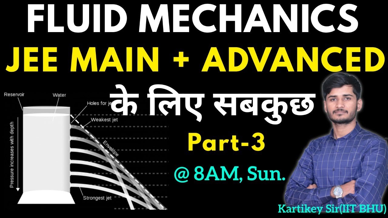 Complete Fluid Mechanics(P-3) | Detailed Content | for JEE MAIN/Advanced | By- Kartikey Sir(IIT BHU)
