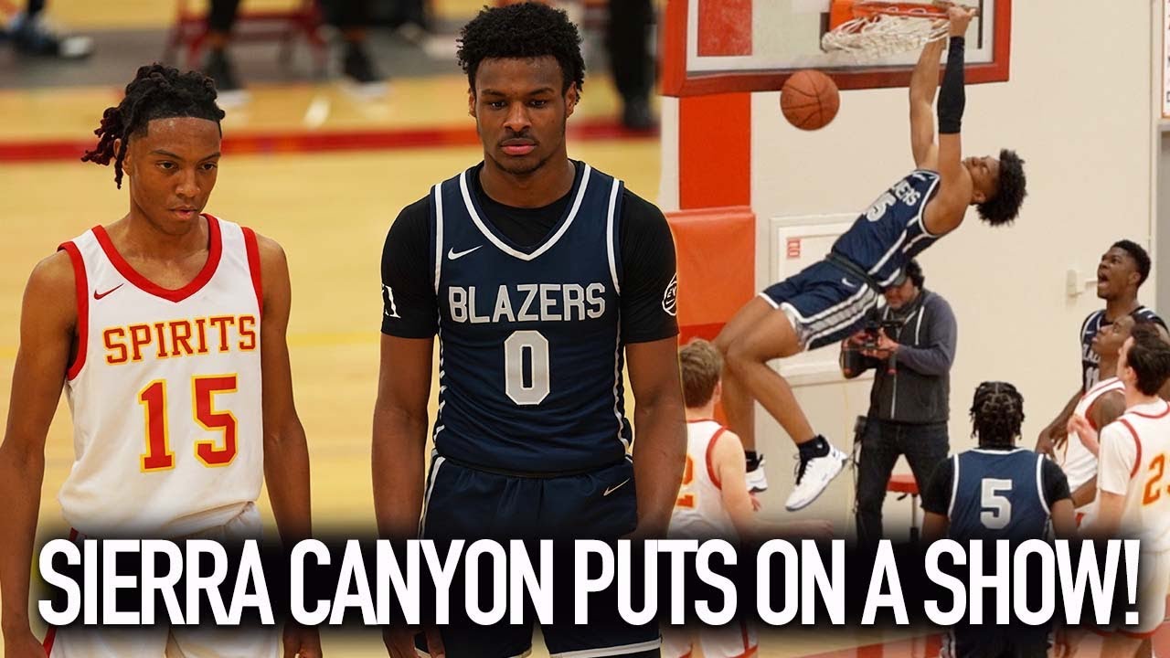 Bronny James Dropping Dimes Vs Paraclete! Sierra Canyon Hyped Up In 68 Point W!