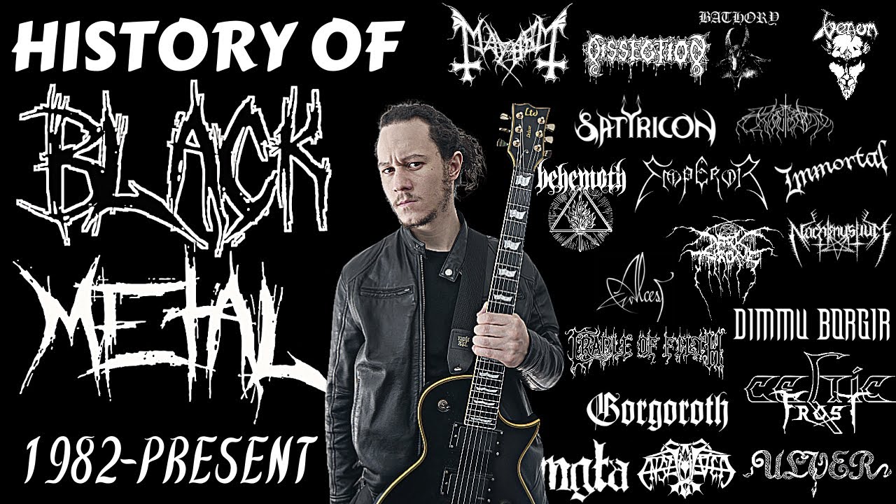 HISTORY of BLACK METAL | EVOLUTION from 1982 to present in 20 Guitar riffs
