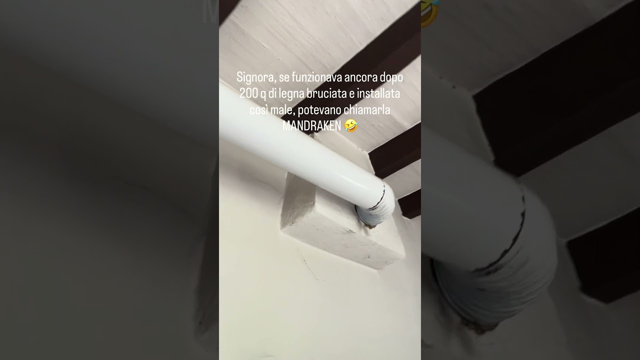 Merdaviglia, stufa a legna installata in modo pericoloso