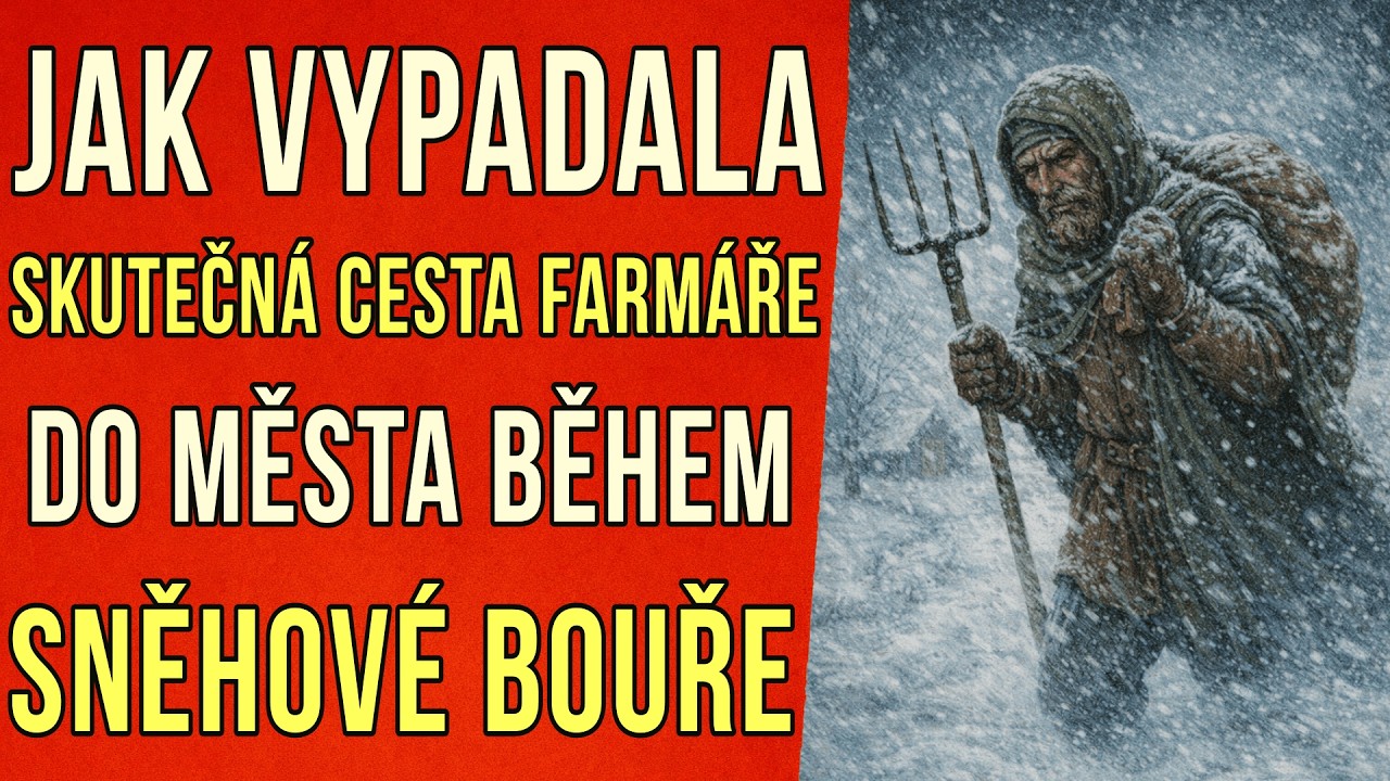 Jak vypadala skutečná cesta farmáře do města během sněhové bouře