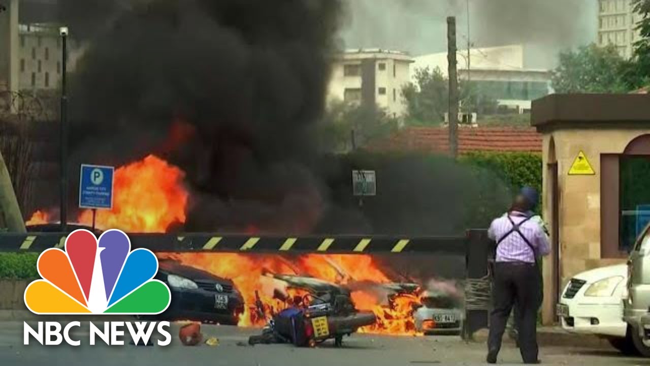 Heavy Gunfire Follows Explosion As Attack Launched On Upscale Complex In Nairobi | NBC News