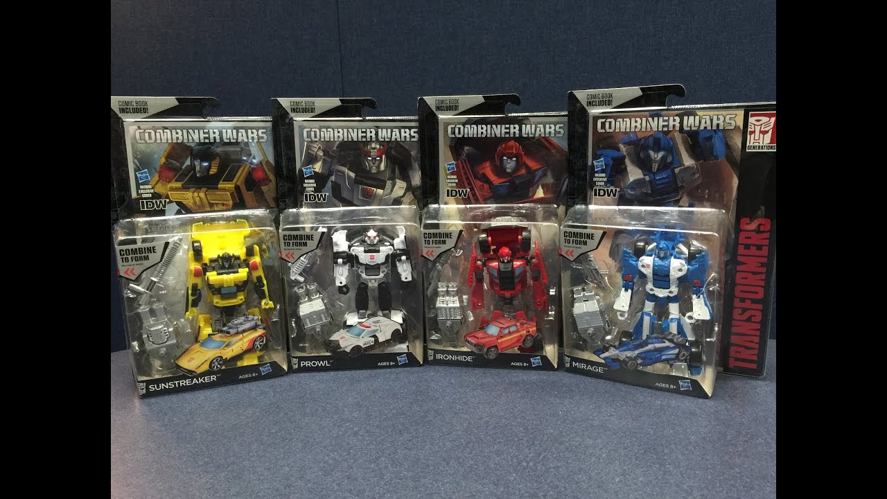 Transformers: Combiner Wars - Deluxe Class WAVE 4 (Sunstreaker, Ironhide, Mirage, Prowl)