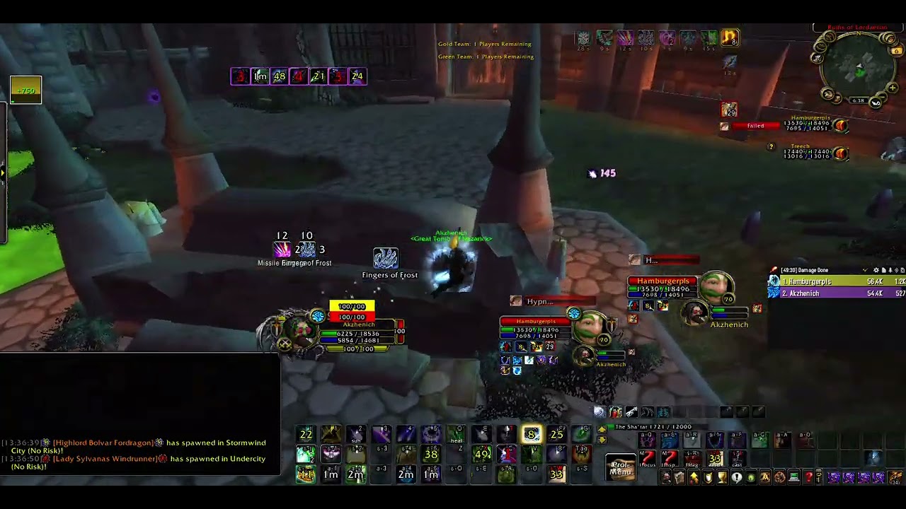 Akzhe missile spam vs tpriest frost bomb