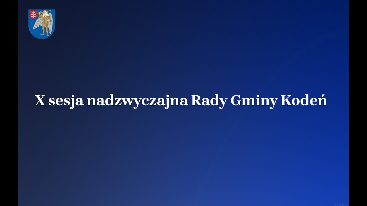 XI sesja nadzwyczajna Rady Gminy Kodeń