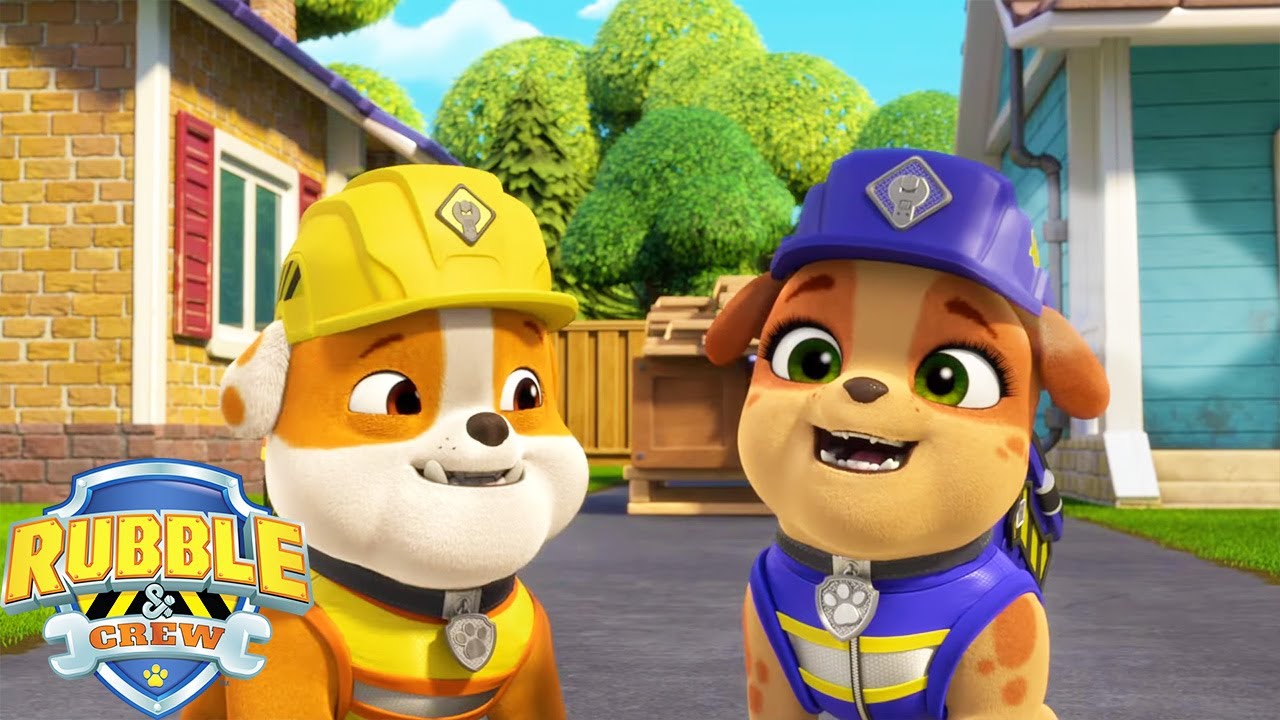 Rubble's Best Builds 🔨 (Compilation) | Rubble and Crew | Cartoons for Kids