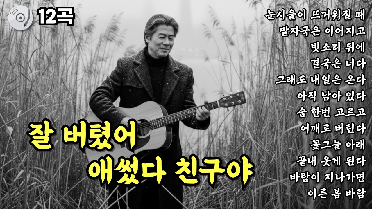 ✨잘 버텼어 애썼다 친구야 | 눈물나는 노래 | 위로가 되는 중년감성 트로트 발라드 12곡 모음