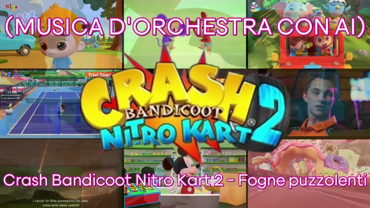 (MUSICA D'ORCHESTRA CON AI) Crash Bandicoot Nitro Kart 2 - Fogne puzzolenti
