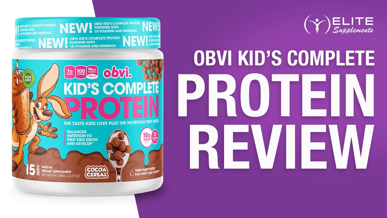 OBVI Kids Complete Protein Powder Review | Best Protein Powder For Kids | Protein Shakes For Kids