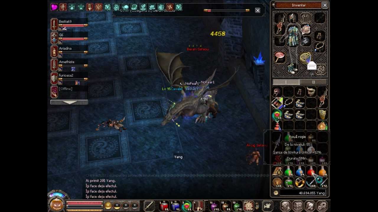 Metin2  Bestia69 vs Beran Setaou. For first time killed by only a player