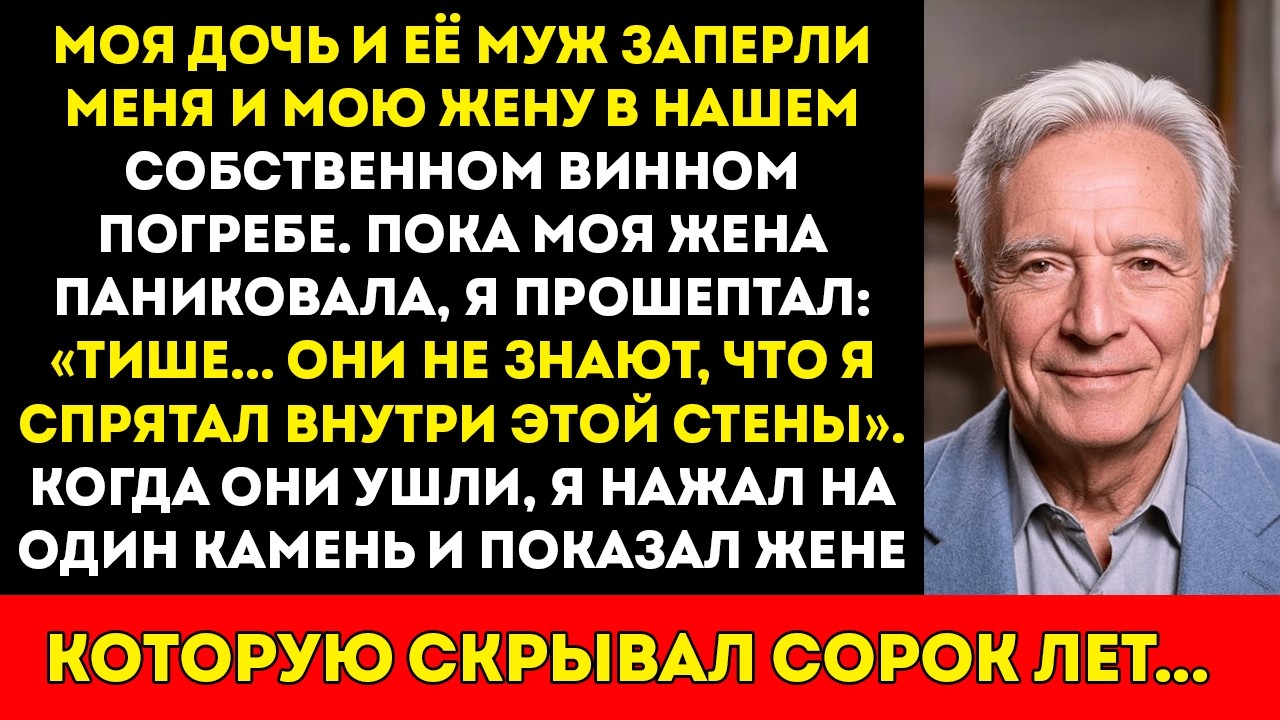Моя собственная дочь и её муж заперли меня и мою жену в винном погребе, чтобы забрать наш дом… но я…