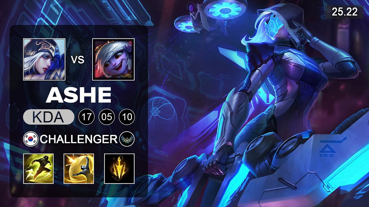 Ashe vs Tristana ADC - KR Challenger - Patch 25.22 Season 15