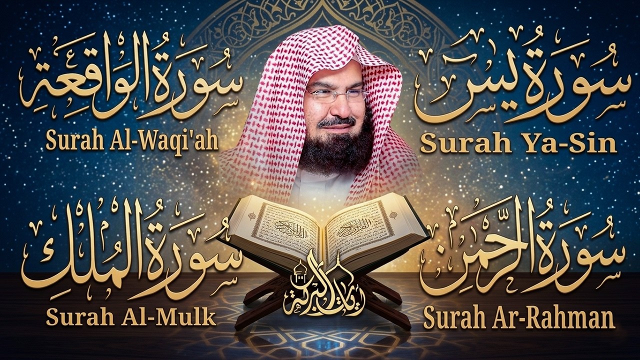 عبد الرحمن السديس | سورة يس، سورة الواقعة، سورة الرحمن، سورة الملك | للرزق والشفاء العاجل باذن الله