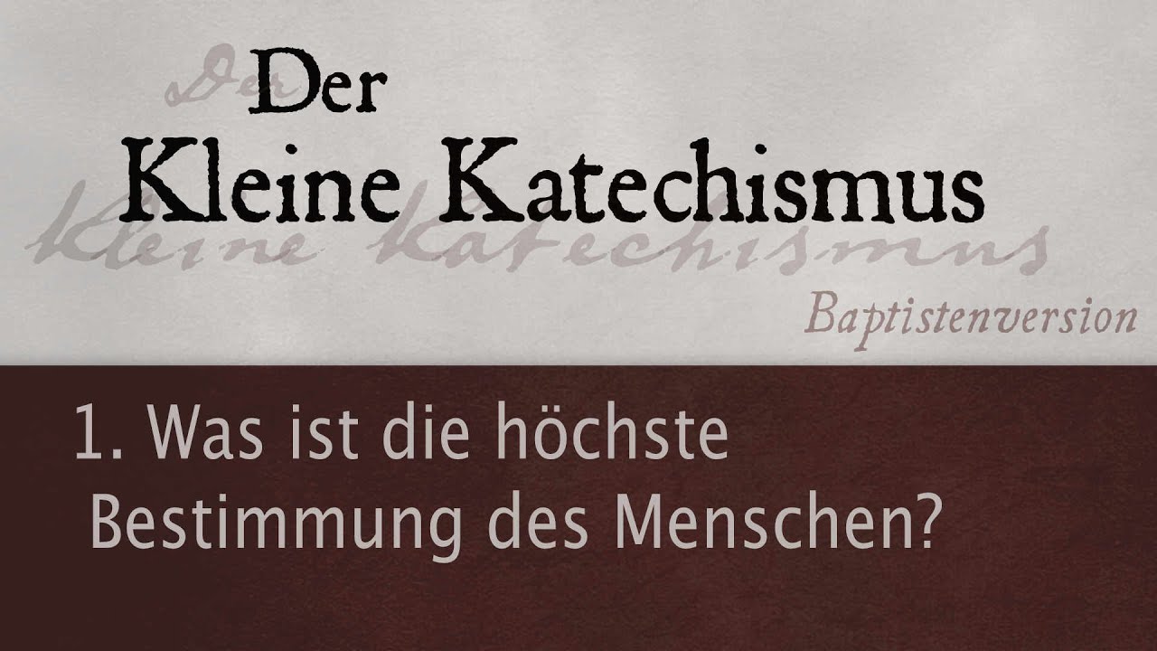 1.Die höchste Bestimmung des Menschen | Robert Kunstmann