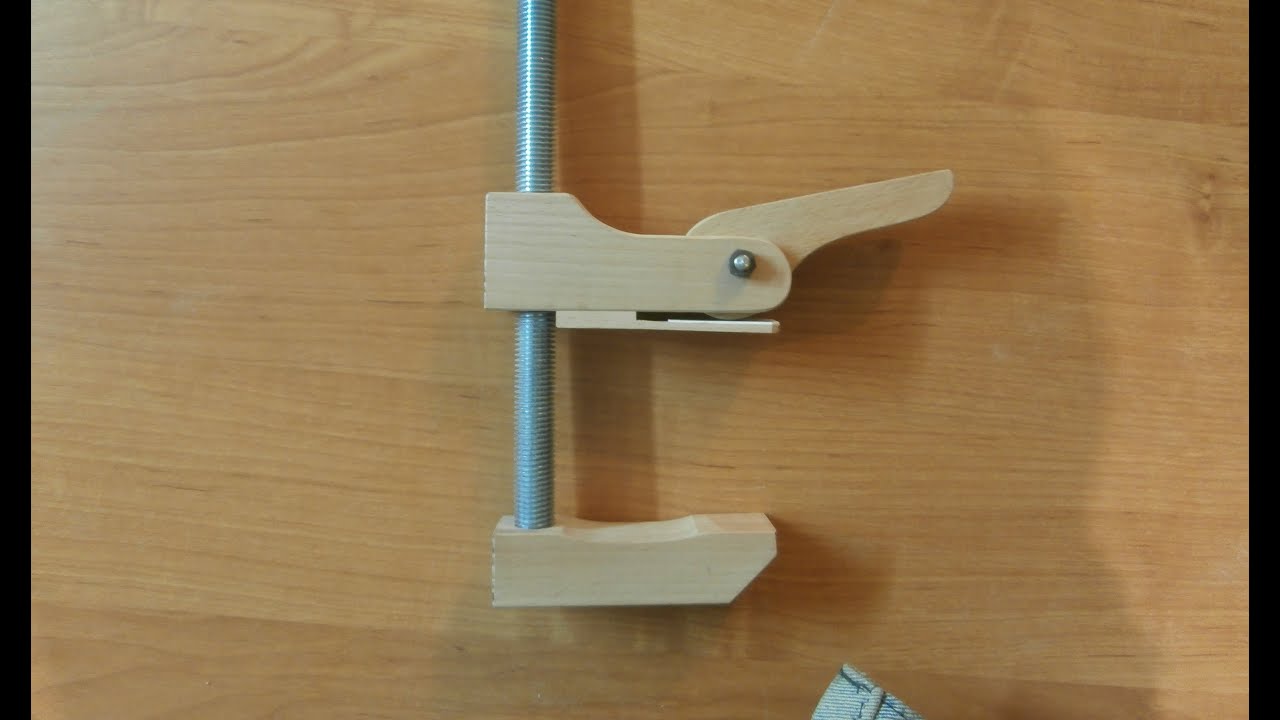 Самодельная быстрозажимная струбцина. Часть 3. Homemade quick clamp. Part 3.