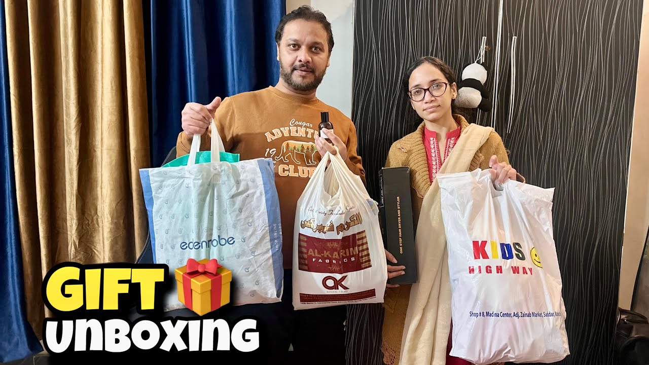 Gift Unboxing🎁 Special Gift From Karachi😍 Hina Ki Sister Nay First Time Vlogging Ki🤐 Hina Asif Vlogs