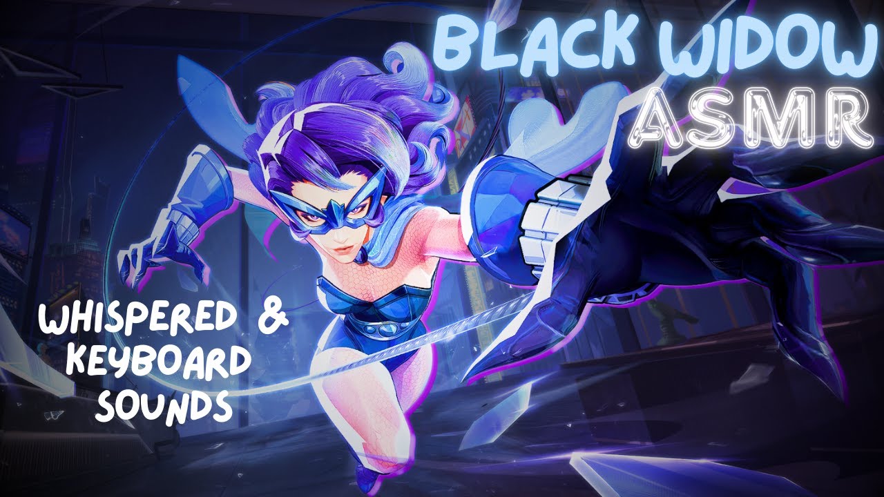 the most relaxing black widow gameplay ASMR .𖥔 ˖🕷🕸️️. ˖(Marvel Rivals) | Whispered & Keyboard Sounds