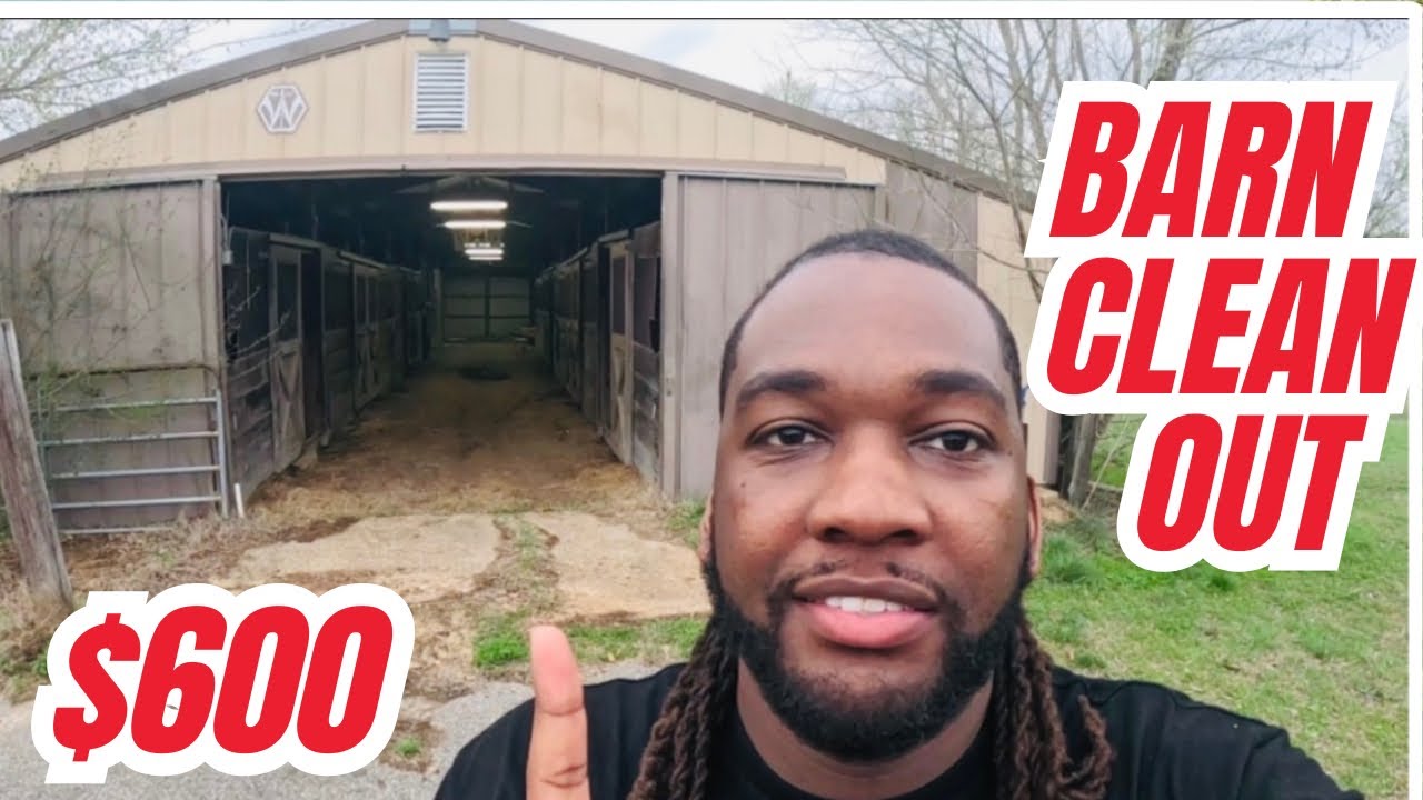 I Made $600 Cleaning Out a Barn! Easy Money Job-Day In The Junk Removal Business