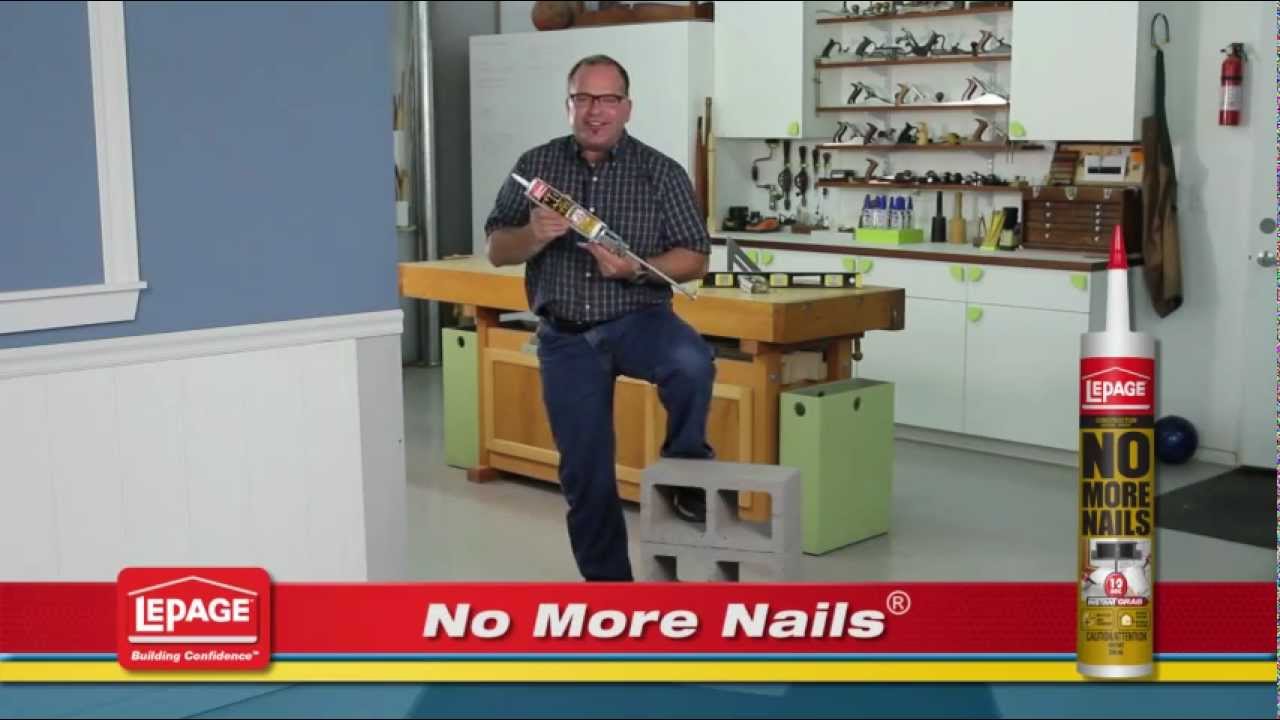 LePage No More Nails Heavy Duty Instant Grab Construction Adhesive