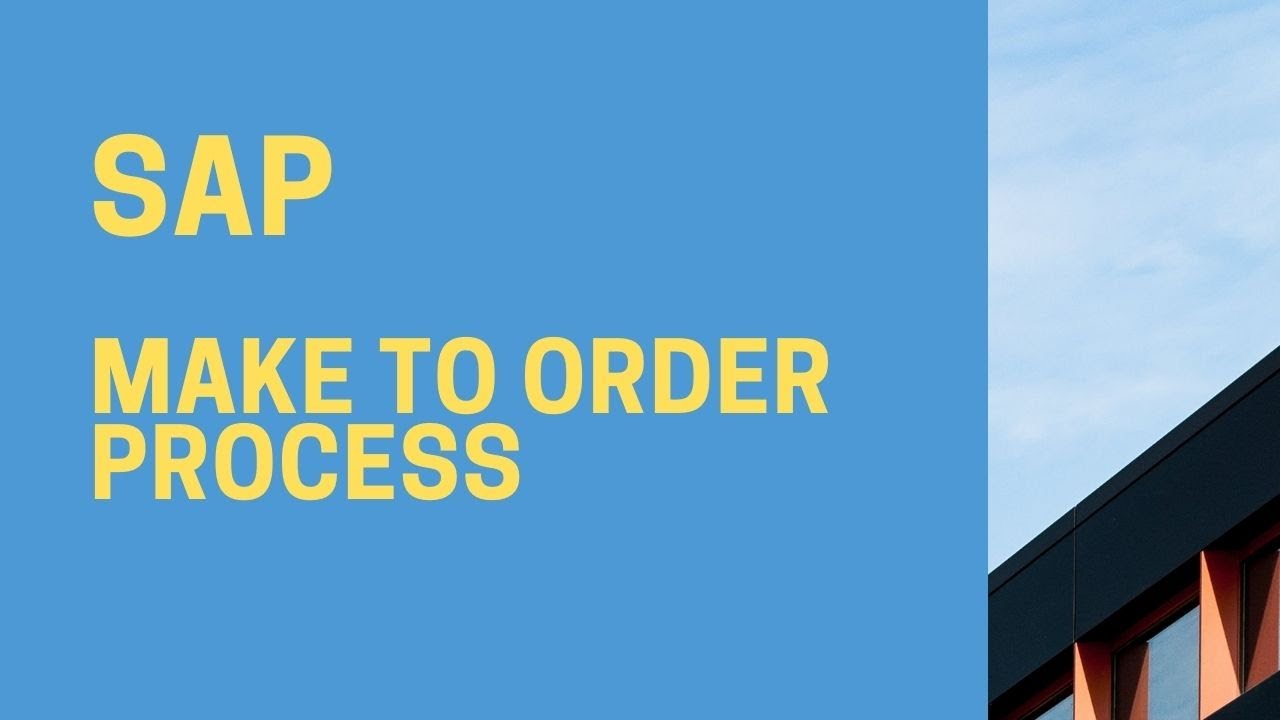 What is MTO in SAP | SAP Production Planning & Execution (Make to Order) | SAP MTO | SAP Demo