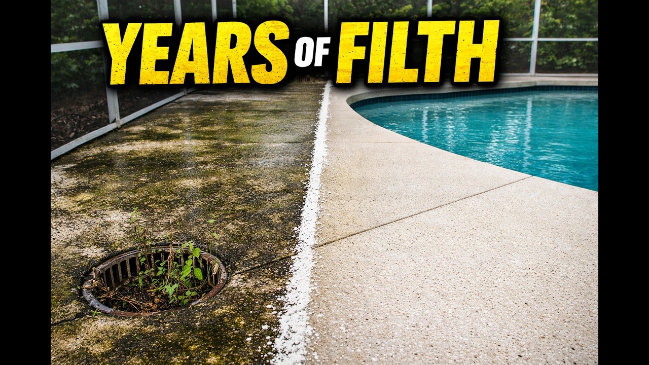 Years of Filth Gone! Pool Deck & House Wash Transformation | Pressure Washing Kissimmee FL