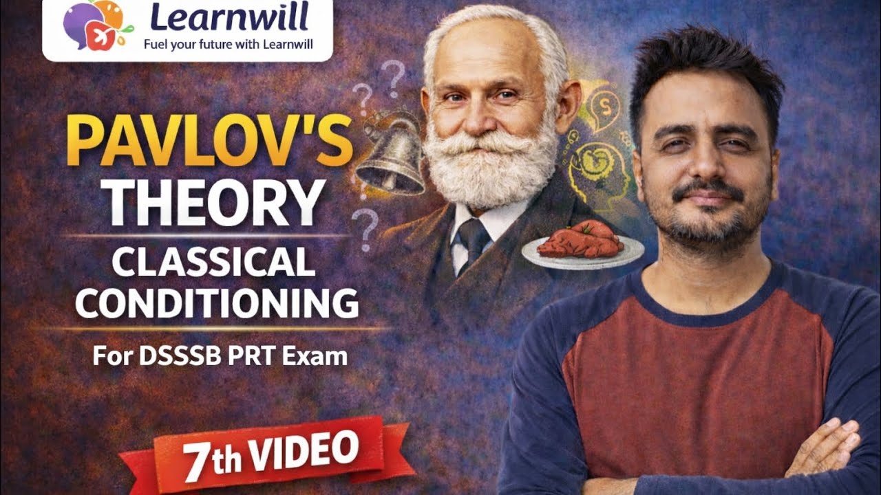 Pavlov Theory | Classical Conditioning | DSSSB PRT Most Important Questions | UCS–UCR Trick