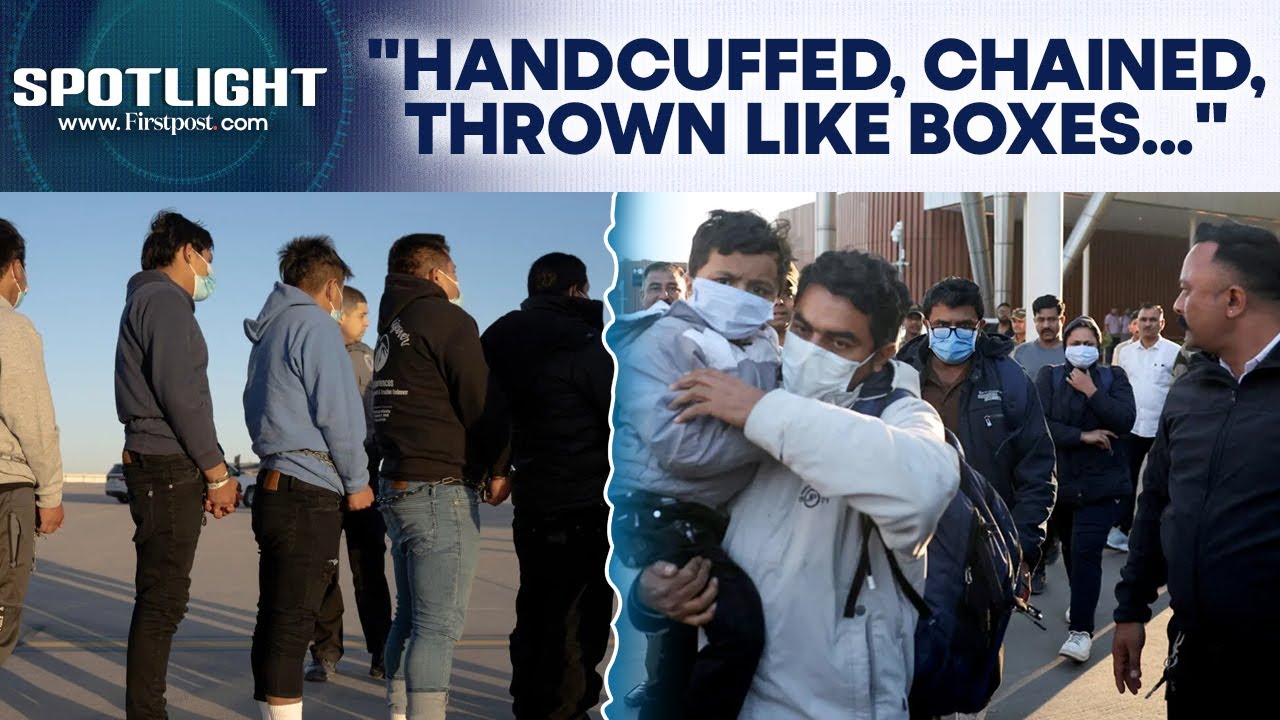 Trump Sends "Illegal" Indian Immigrants in Handcuffs, "Legs Chained" | Spotlight | N18G