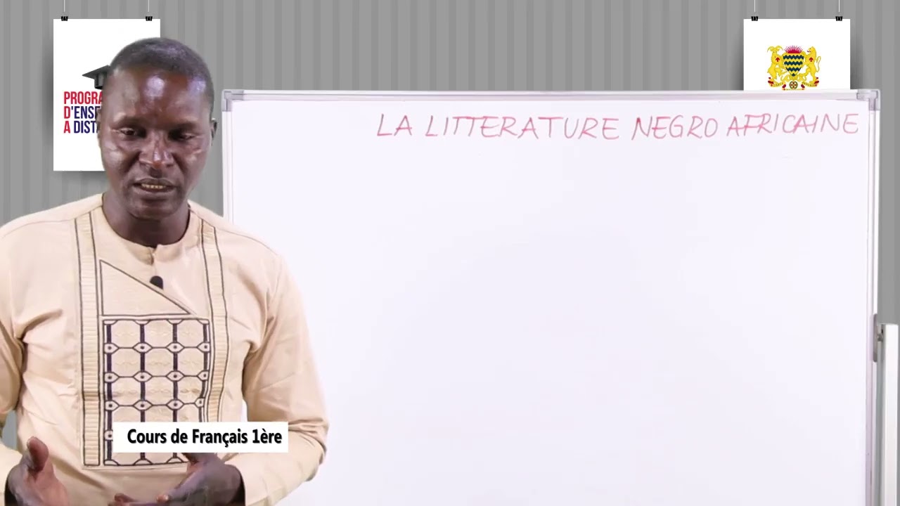 Leçon 13 La Littérature Négro africaine