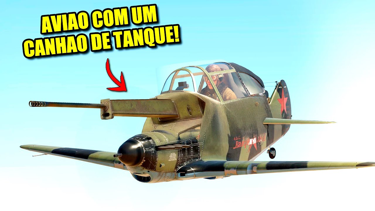 O Dia Que a Rússia Equipou um dos seus Caças com um Canhão de Tanque! - Warthunder PT - BR