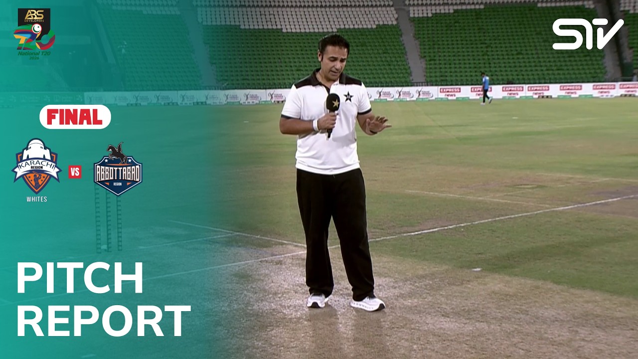 Pitch Report | Karachi Whites vs Abbottabad | Final | ABS Developers National T20 Cup 2026 | MZA1H