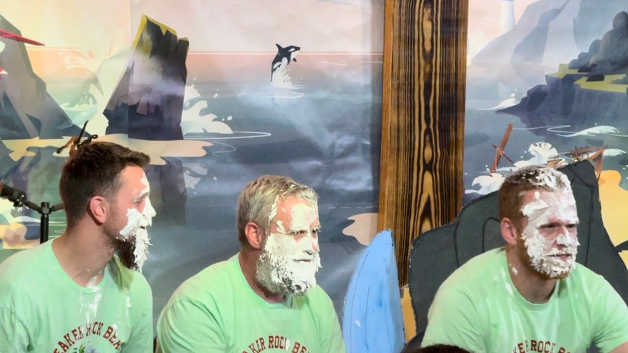 Breaker Rock Beach Pastors Pie to the Face