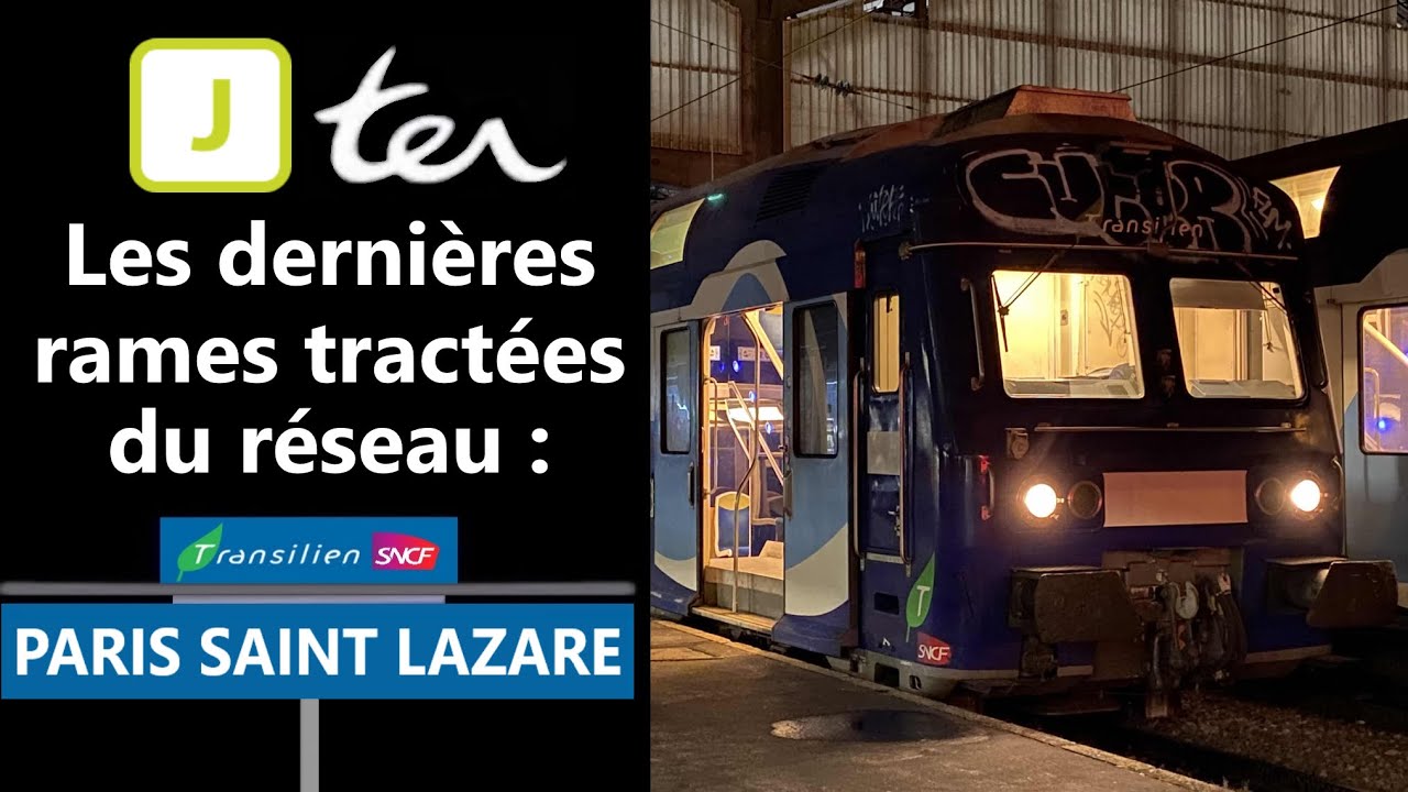 Les dernières rames tractées de Paris Saint Lazare (VB2N, VO2N, V2N)
