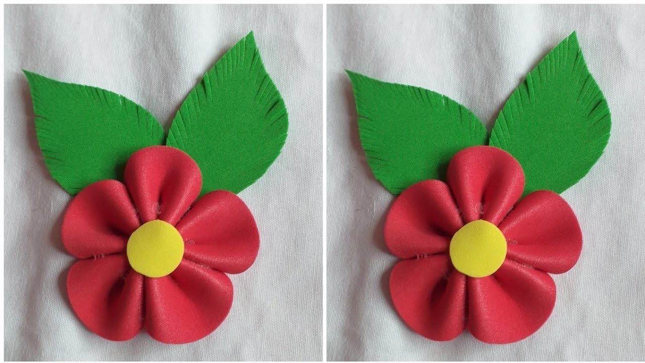 Flor de EVA,  a mas simples e fácil de todas.