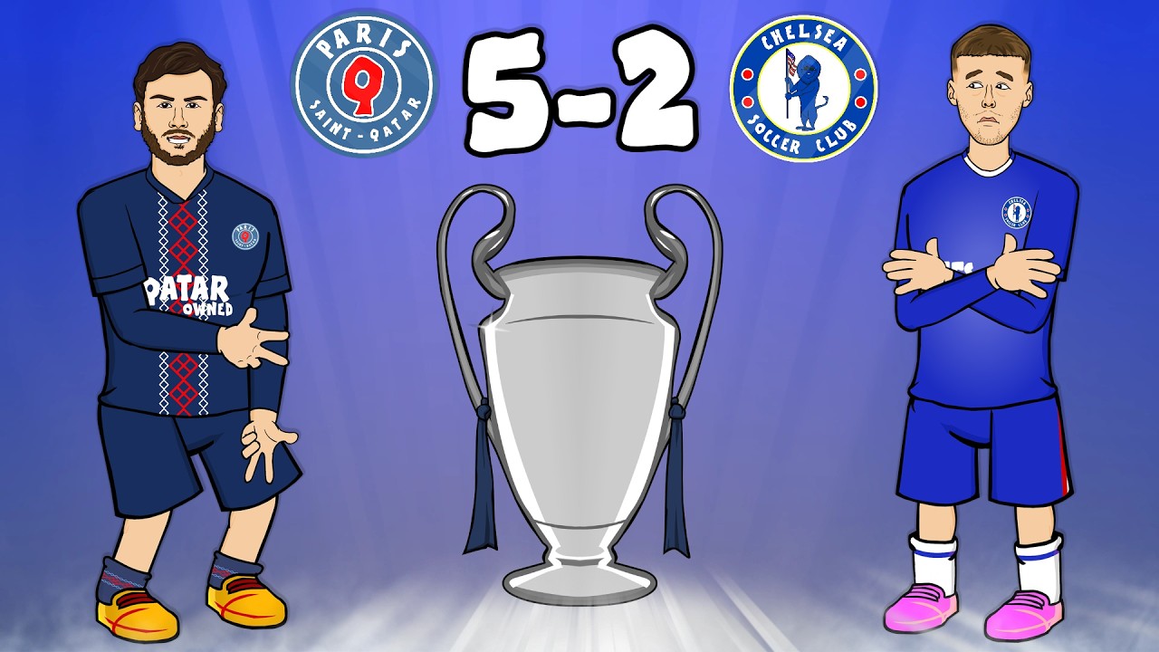 KVARATSKHELIA - the song🎵 (PSG 5-2 Chelsea Champions League Goals Highlights)
