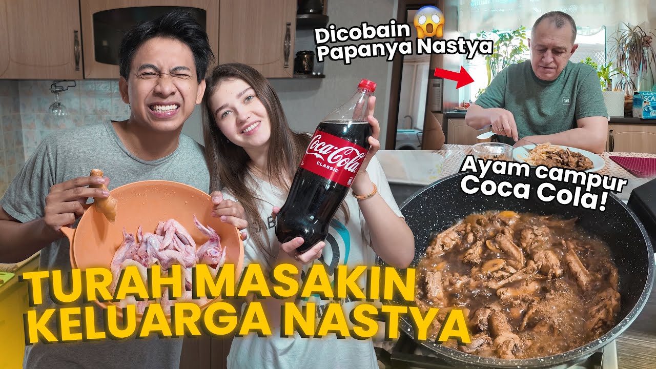DEG DEGAN! TURAH MASAKIN KELUARGA NASTYA AYAM COCA COLA!