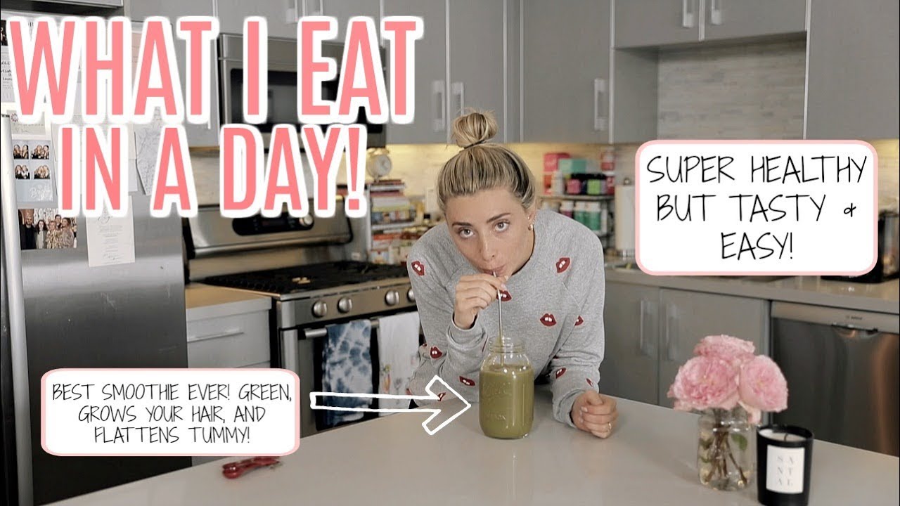 WHAT I EAT IN A DAY! AT HOME & HEALTHY! | Lauren Elizabeth